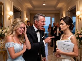 My dad begged me not to make a scene when I refused to let my sister wear white at my wedding. But as 120 guests turned and stared while security blocked her, I finally found the strength to stop apologizing for protecting my special day.