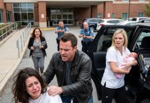 My husband blocked my path while his mistress, parked beside her SUV, held our four-day-old infant and prepared to leave me stranded at the hospital. Though he claimed he was merely giving me “help,” a single sentence from a hospital social worker destroyed his calm demeanor before that morning finished. That was when I realized the horrifying reality was vastly bigger than an affair.