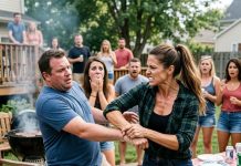 “When my brother-in-law dumped beer over my head at my mother-in-law’s backyard BBQ, my husband’s family had no clue I was once an MMA champion. My husband demanded an apology, but he shoved him, punched him in the mouth, and sneered, “Stay out of this!” But the second he grabbed my wrist, my sister-in-law suddenly screamed…”