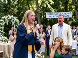 My Husband Threw a Lavish Party for His Mistress’s Son—Until Our Valedictorian Daughter Grabbed the Mic and Announced He Was “Dead” to Her