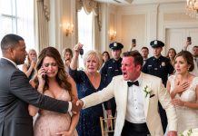 I called my husband after my mother shoved me at my older sister’s engagement party. I was seven months pregnant, and a sudden pain frightened me. Moments earlier, my sister had held up my BMW keys and announced, “Our gift to the real bride.” She laughed that I could take an Uber to my prenatal appointments. When I tried to take my keys back, Mom pushed me away. I expected my husband to help. What he did next humiliated me before two hundred guests, making an already awful moment feel even more unbearable.