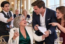 The waiter simply nodded after I whispered three words. My son-in-law’s family had ordered $4,000 of seafood, wagyu, and expensive wine. When I sat down, my daughter smiled: “You’re paying for everyone, Mom?” Fifteen minutes later…