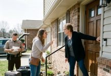 My daughter-in-law showed up at my house with suitcases and announced, “We’re moving in. It’s already been decided!” I stood firmly in my doorway and told her no. Furious, she called 911 and complained, “She won’t let us inside!” But when the deputy arrived and examined the property deed, he looked at her and asked one simple question: “Who actually owns this home?” Suddenly, everything went silent…