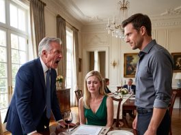 They orchestrated the ambush at dinner—my wife handed me divorce papers with a 48-hour deadline, and her father told me to walk away empty-handed. I signed without arguing. But before I stood up, I left them with one question that wiped the smiles off their faces.