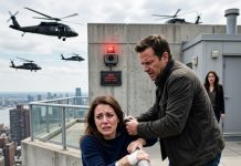 My husband broke my arms and hung me off the penthouse to please his mistress. Our non-verbal daughter sent an S-Class SOS through the rooftop camera: Uncle, save Mommy! One minute later, black military helicopters sealed off the tower.