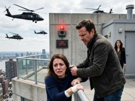 My husband broke my arms and hung me off the penthouse to please his mistress. Our non-verbal daughter sent an S-Class SOS through the rooftop camera: Uncle, save Mommy! One minute later, black military helicopters sealed off the tower.