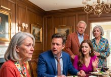 At dinner, my son asked about the $742,000 house he bought for my retirement. When I revealed I was living in a homeless shelter while his wife pocketed $7,950 a month, his glass shattered—and a dark truth came to light.