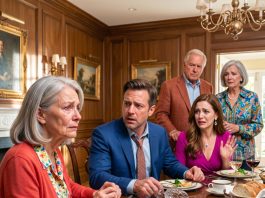 At dinner, my son asked about the $742,000 house he bought for my retirement. When I revealed I was living in a homeless shelter while his wife pocketed $7,950 a month, his glass shattered—and a dark truth came to light.