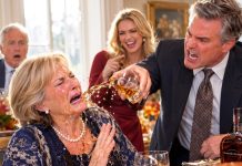 My daughter-in-law’s dad splashed bourbon in my face and sneered, “Take that, you worthless old buzzard—learn your place!” I wiped the booze from my eyes, smiled, and dialed one single phone number. They had zero idea the total nightmare I’d just unleashed on their pathetic lives.