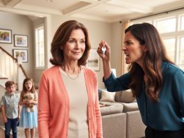 My daughter-in-law begged me to stay six weeks after her nanny quit, but treated me like unpaid help. On week five, she grabbed my key and said, “My house, my rules.” I smiled and left—and twenty minutes later, her entire life fell apart.