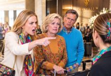 “Cancel the old woman’s room, she deserves to sleep in the trash storage!” my daughter shrieked in the crowded hotel lobby. I quietly walked to the desk and handed the manager my black gold card.