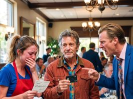 “When a shabby old man’s credit card was brutally rejected for a twelve-dollar diner meal, the ruthless manager called the cops, but one single waitress did something that changed both of their lives forever.”