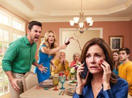 At a family dinner, my son screamed I was selfish and his wife threw a glass of wine straight at my face. Everyone waited for me to cry or leave, but I calmly wiped my face, pulled out my phone, and called the police—setting off a nightmare they never saw coming.