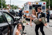On my wedding day, our procession crashed. While I lay bleeding in the wreckage in my wedding dress, my fiancé carried his friend, who only had a small bruise, into the ambulance first. Three days later, he…