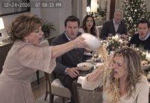 My mother-in-law threw a bowl of scalding noodles into my face during Christmas dinner while my husband calmly continued eating. When I demanded he defend me, he blamed me for ruining Christmas. Then I revealed I’d canceled the monthly payments supporting his mother. Everyone suddenly went silent.