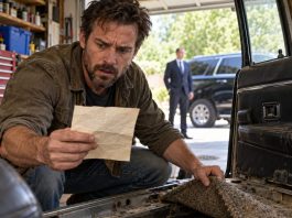Buying an old BMW at auction for $50 seemed harmless. Then, while cleaning it the next day, I suddenly uncovered an old envelope under the mat with $500,000 in cash and a note. My hands shook after its first line, and…