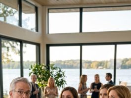 At our $20 million lake house, my adoptive mother called me “my husband’s charity project” in front of her wealthy guests.
