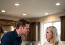 On our 10th anniversary, my husband slapped me, handed me divorce papers, and shouted, “This house was never yours!” I grabbed our kids, walked out, and whispered four words that completely destroyed his life.