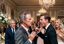 The humiliation of a poor father-in-law at a lavish wedding turned into a disaster when a corporate chairman realized that the man in the threadbare clothes was, in fact, a billionaire who owned thousands of acres of land. Tensions reached a breaking point when a traitor, in a desperate frenzy, threatened to release forged documents—a move that triggered a heart-pounding police intervention and led to a deeply satisfying conclusion for a father who had always sacrificed everything in silence for his child.