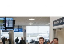 My heart shattered at the airport when my own father coldly said, “She can’t even afford economy,” and my step-sister laughed cruelly right in my face as they boarded the first-class cabin. I stood there fighting back tears, saying nothing. I simply waited in silence—until a man in a sharp pilot’s uniform walked up to me and said, “Your private jet is ready, ma’am.” Instantly, the entire platform went dead silent as their jaws dropped…