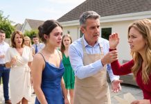 After slapping me at my graduation party, my stepsister said, “Why do you deserve to wear that dress? You probably stole Dad’s money to buy it, didn’t you?” She ruined everything, until my dad did something unexpected.