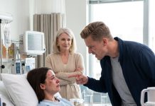My MIL beat me into the hospital, and my husband said, “You deserve it!” But when they came back the next day, my bed was empty—and what the nurse said sent them home in pure shock.