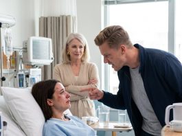 My MIL beat me into the hospital, and my husband said, “You deserve it!” But when they came back the next day, my bed was empty—and what the nurse said sent them home in pure shock.
