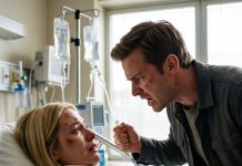 My husband punched me in my hospital bed right after I survived a crash. What he whispered in my ear next completely shattered my world.