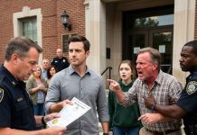 My father shouted at the officers to arrest him, claiming he was forcing his daughter to marry. I simply smiled and pulled out a document. The moment they read what I had, her face completely changed…