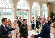 “Come to the party,” my brother said, “but nobody can know you’re my sister. Her grandparents are both federal judges.” They hid me beside the exit. Then the bride’s grandfather suddenly recognized me and shouted: “Major Beauchamp!”