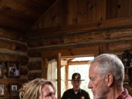 My heart heavily ached when I went to maintain my late wife’s cabin and found my daughter-in-law’s mother unloading her furniture inside. She smirked, “My daughter gave us the key. You’ll have to sell anyway.” I didn’t argue. 24 minutes later, the sheriff arrived…