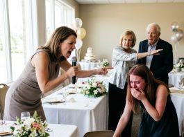 My innocent 20-year-old daughter spent seven nights making a special anniversary card for her grandparents. But when she proudly handed it to them, my mother threw it straight into the trash, and my father laughed, “We don’t need this paper!” My daughter burst into tears and whispered, “Mom, don’t I deserve love?” My heart shattered. I immediately grabbed the microphone and revealed a truth that wiped the smiles off my parents’ faces…