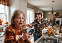 During Thanksgiving dinner at my son’s house, I suddenly started feeling sick. I excused myself and went to the kitchen for a glass of water, hoping I’d feel better. But the moment I looked beside the sink, my heart nearly stopped. What I discovered was so terrifying that I immediately grabbed my phone and called 911.