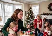 My MIL Ripped Off My Daughter’s Christmas Dress For Her Niece. I Wrapped My Crying Girl In A Coat, Grabbed Scissors, And Taught The Whole Family A Ruthless Lesson!