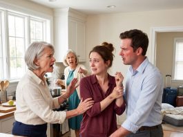 When I reached my daughter’s kitchen, she was crying. I’d given her the property to start over. Instead, her in-laws had moved in for the summer, taken her bed, and made her cook and clean.An hour later, they all stood outside the gate. “You’re destroying this family!” her mother-in-law screamed.I spoke only three words… then closed the door on them.