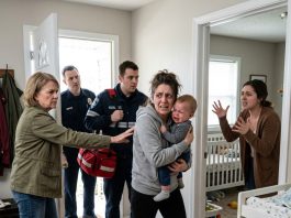 I walked into the nursery just as my sister slapped my baby boy, shouting, “Why won’t he shut up?” I immediately took him from her and called 911. But when I tried to leave, my mother blocked the front door while my sister made another call. Minutes later, police and paramedics arrived. I pointed straight at my sister, but the officer stopped me. “Your sister called too. She claims you’re the one who hurt your son.”