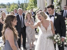 While I was volunteering overseas, my sister stole my wedding dress and married my wealthy fiancé—with our parents’ blessing. When I returned, she proudly introduced him as her husband, expecting me to break down. Instead, I burst out laughing. They had no idea who she’d actually married…
