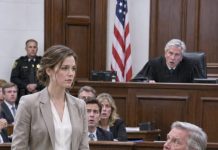 My CEO father-in-law laughed when I entered the courtroom without a lawyer. “Representing yourself? You’re finished,” he sneered. He had no idea I was secretly a JAG attorney. I calmly took my seat as the judge looked up, smiled, and said something that changed his expression instantly…