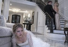 On our wedding night, my husband drugged my champagne, dragged me across the marble floor, and abandoned me beside the sofa. Ten minutes later, I heard him laughing upstairs with his mistress. He thought I was unconscious. But I’d poured out the champagne—and heard every word.