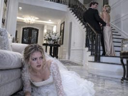 On our wedding night, my husband drugged my champagne, dragged me across the marble floor, and abandoned me beside the sofa. Ten minutes later, I heard him laughing upstairs with his mistress. He thought I was unconscious. But I’d poured out the champagne—and heard every word.