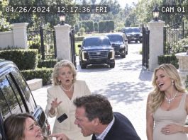 My husband tied my wrists to his SUV while his mother livestreamed my humiliation. His pregnant mistress wore my grandmother’s diamonds and laughed. “Sign over the house, or we’ll drag you out!” he screamed. Then three black vehicles approached our gates—and his mother’s phone hit the ground.