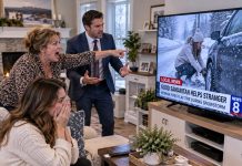 I stopped in a snowstorm to fix a stranger’s flat tire, refused to give my name, and 8 days later my mom screamed at me to turn on the TV, and my ex-husband wanted half.