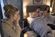 I told my husband I was leaving town on a business trip, but the truth was that I planned to return home in the middle of the night without warning him. The moment I pushed open our bedroom door, I saw something so horrifying that my hands began to shake as I reached for my phone to call the police.