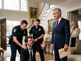 My son-in-law drained my life savings and sold my home to elope in Vegas. He thought he destroyed me—until the police showed up and forced him to his knees.