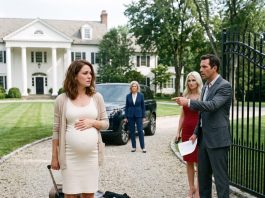 MY HUSBAND THREW OUR SUITCASES INTO THE GRAVEL AND HIS MISTRESS BLOCKED THE GATE. “SIGN THE PROXY OR SLEEP BY THE ROAD,” HE SAID. I COVERED MY BELLY AND TOLD HIM TO ASK HIS MOTHER WHO REALLY OWNED THE HOUSE…