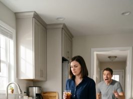 At 36 weeks pregnant, an argument with my sister left me collapsed on the kitchen floor while my parents insisted I was just drama-prone. Then my husband rushed in and called 911, but the doctor’s look of utter shock was nothing compared to the bank alert that suddenly lit up my phone screen.