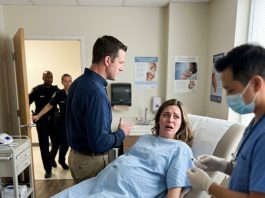 At my 12-week prenatal checkup, I overheard my husband order the doctor to abort my baby and remove my womb, saying only Noelle would carry his heir. Just as the lethal needle was about to pierce my skin, the doors suddenly burst open…