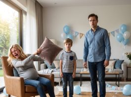 My sister laughed at my baby shower, saying, “At least my baby will have a father!” But then my 8-year-old son stood up and exposed her husband’s biggest secret.