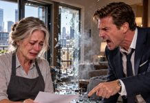 After my son’s fraud destroyed my company, I ended up waitressing. A wealthy businessman mocked me, asking for financial advice. I looked at his documents and told him he’d be bankrupt in six months. The next morning at 6 AM, he knocked on my door.