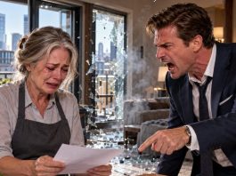 After my son’s fraud destroyed my company, I ended up waitressing. A wealthy businessman mocked me, asking for financial advice. I looked at his documents and told him he’d be bankrupt in six months. The next morning at 6 AM, he knocked on my door.